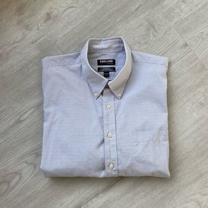 Dress Shirt In Grey Checkered 16.5 36/37 Men's Tall Regular Fit